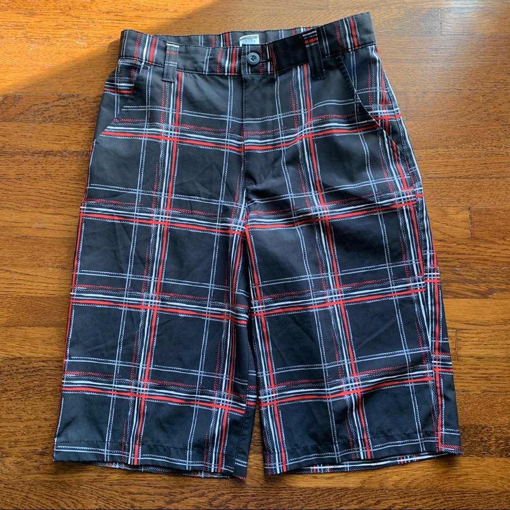 Ocean Pacific Boy’s Plaid Board Shorts Size 14